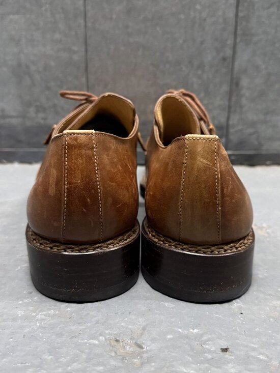 HARRIS FIRENZE 1913 x BARNEYS NY Brown Handmade Leather Shoes Derby Sz 11 main image 10